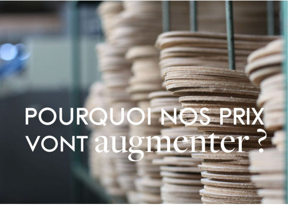 Nos prix augmentent