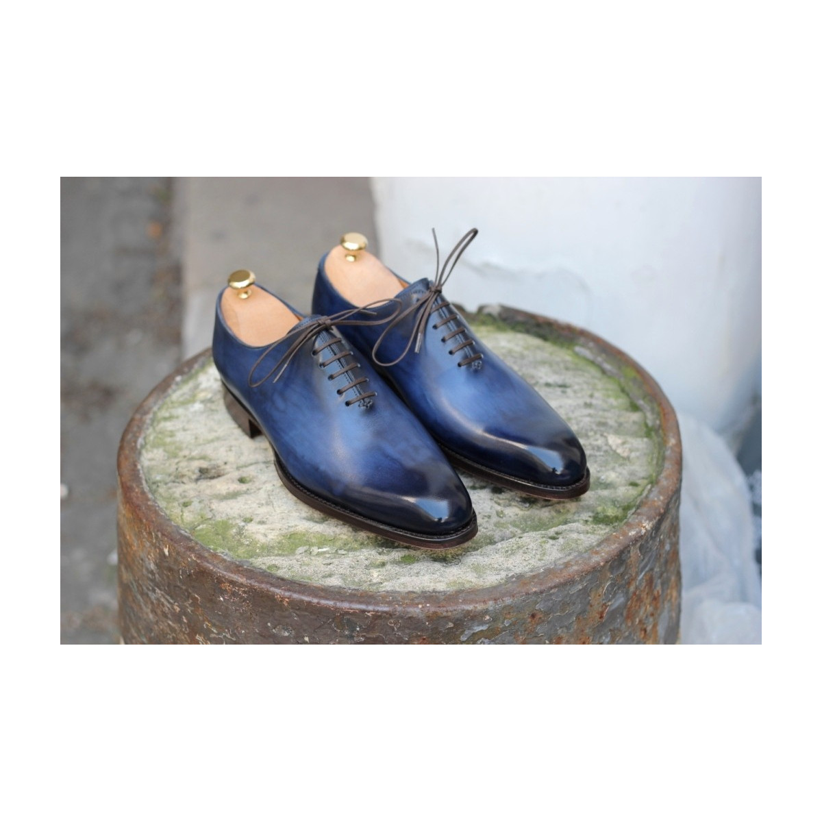 Hand Patina Wine Leather Sole Shoes – SeeandWear